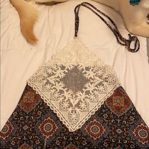 halter top flowy top